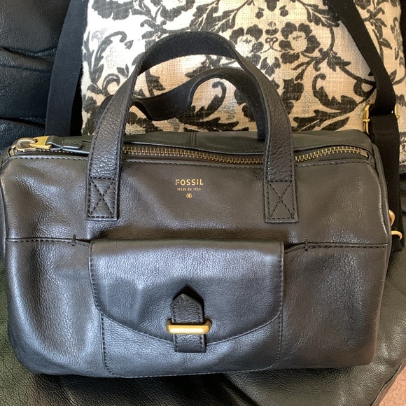 Fossil Black Leather Bag - Picture 2 of 9